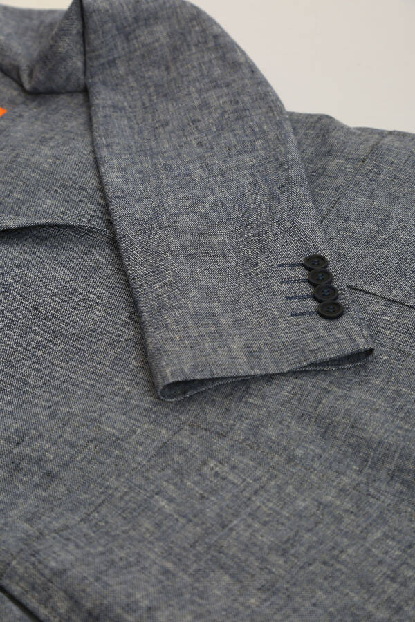 Slim Fit Tek Ceket 7165-R1 Laci-Laci - 3