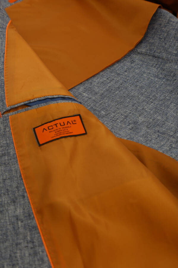 Slim Fit Tek Ceket 7165-R1 Laci-Laci - 4