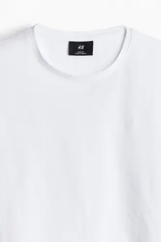 Slim Fit Tişört - Beyaz - 5
