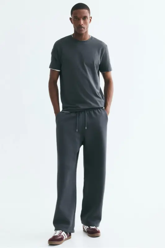 Slim Fit Tişört - Koyu gri - 2
