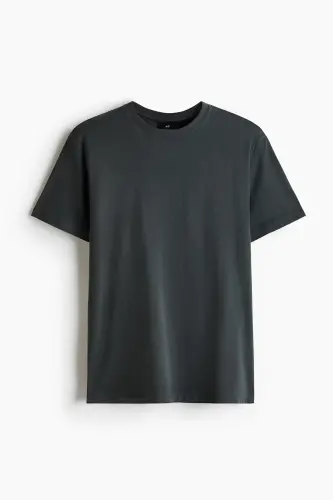 Slim Fit Tişört - Koyu gri - 3