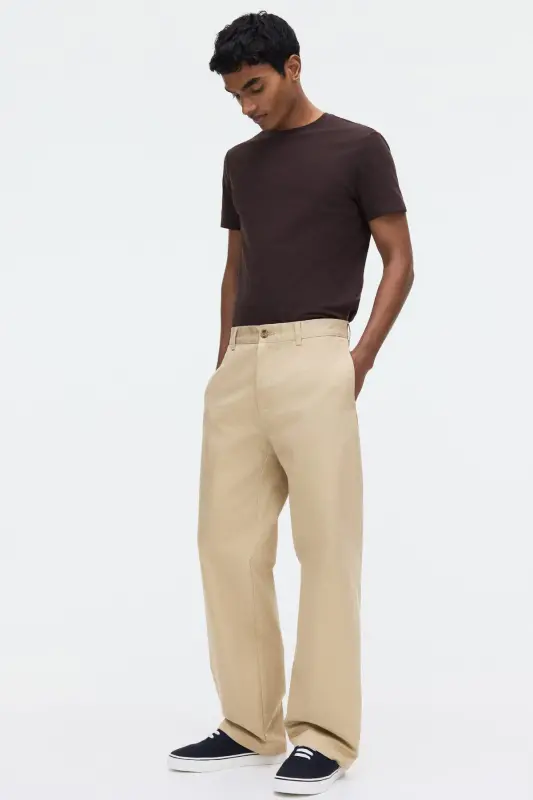 Slim Fit Tişört-Koyu kahverengi - 2