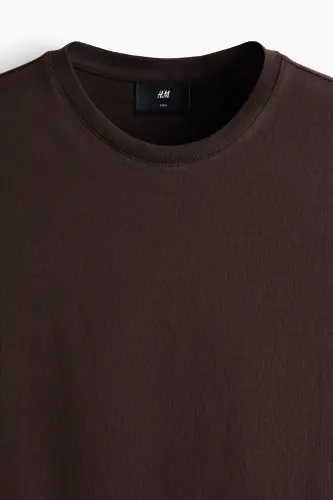 Slim Fit Tişört-Koyu kahverengi - 5
