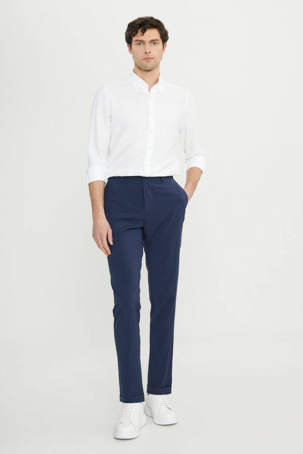 Slim Fit Tor Kiyimli Bel Qismi Rezinkali Yon карманlı Elastik Cas - 3