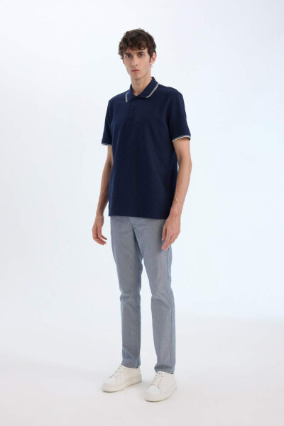 Slim Fit tor paça Chino kanvas shimi Light Indigo - 1