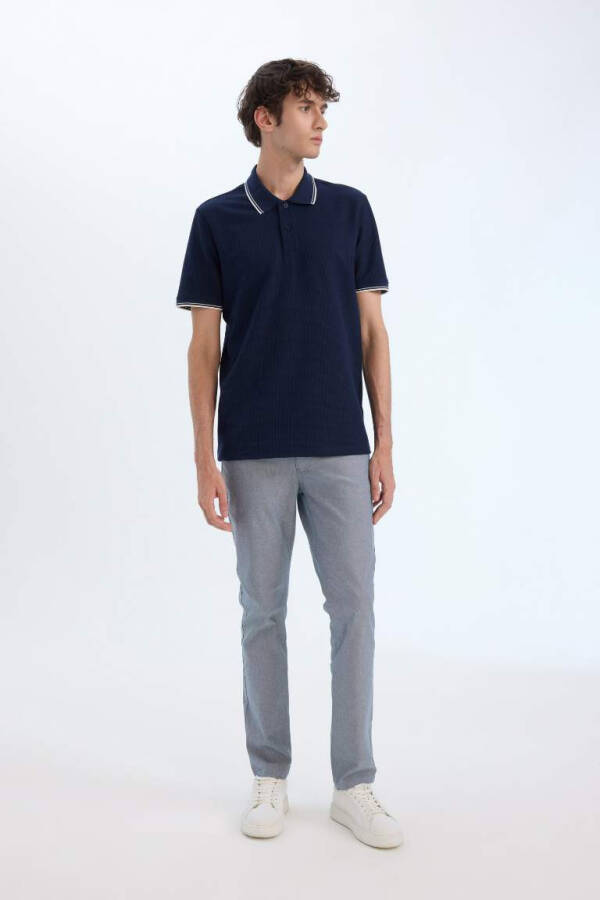 Slim Fit tor paça Chino kanvas shimi Light Indigo - 2