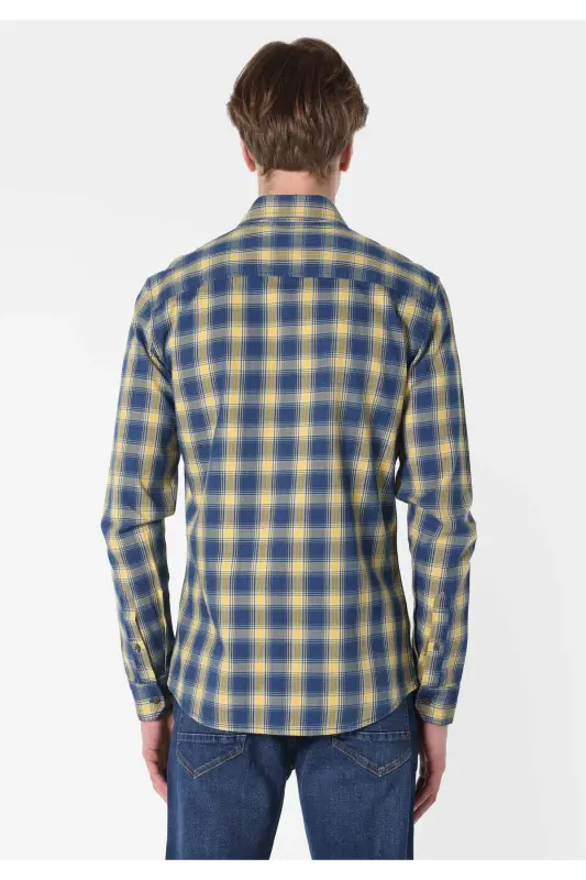 Slim Fit To'rtburchak Movi Erkaklar Uzun Yengli Ko'ylak - 2