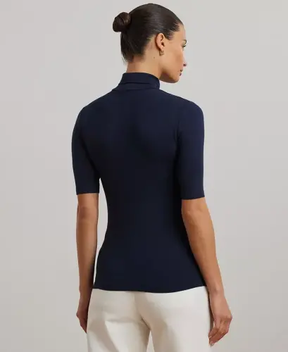 Slim-Fit Turtleneck-Lauren Navy - LAUREN RALPH LAUREN (1)