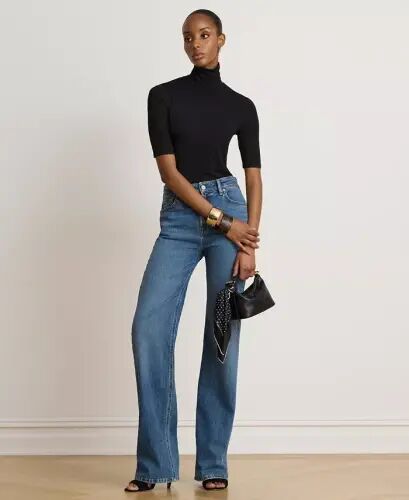 Slim-Fit Turtleneck-Lauren Navy - 7