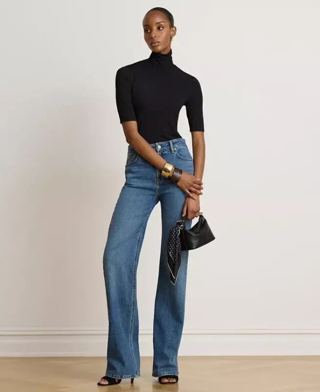 Slim-Fit Turtleneck-Lauren Navy - 7