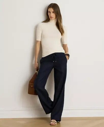 Slim-Fit Turtleneck-Lauren Navy - 12