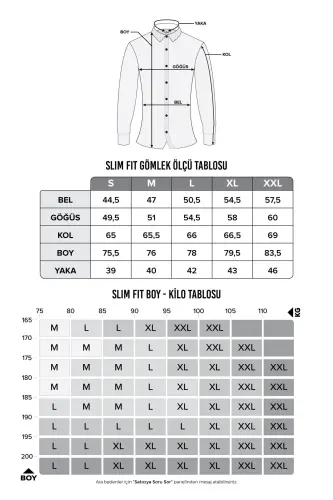 Slim Fit Uzun Kollu Kolay Ütü Teri Emen Nefes Alan Doku Kravatlık Dört Mevsim Mavi Erkek Gömlek - Mavi - 6