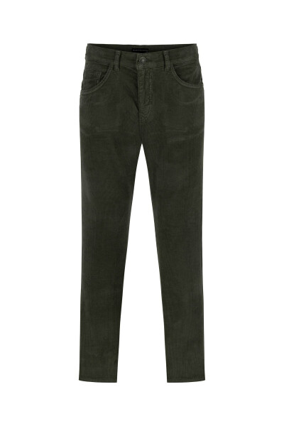 Slim Fit Velvet Trousers - 9