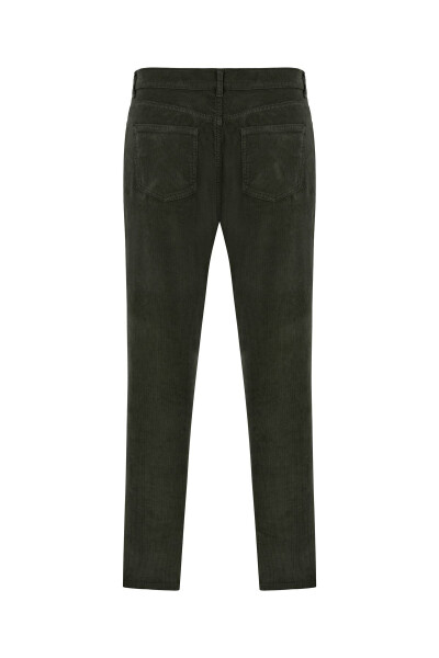 Slim Fit Velvet Trousers - 10