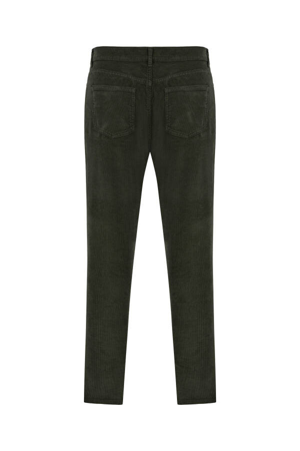 Slim Fit Velvet Trousers - 10