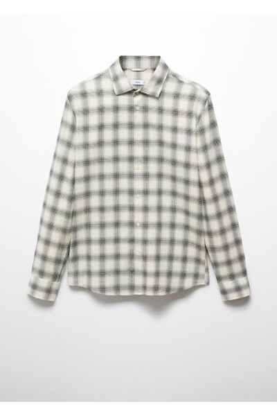 Slim Fit Waffle Cotton Shirt - 3