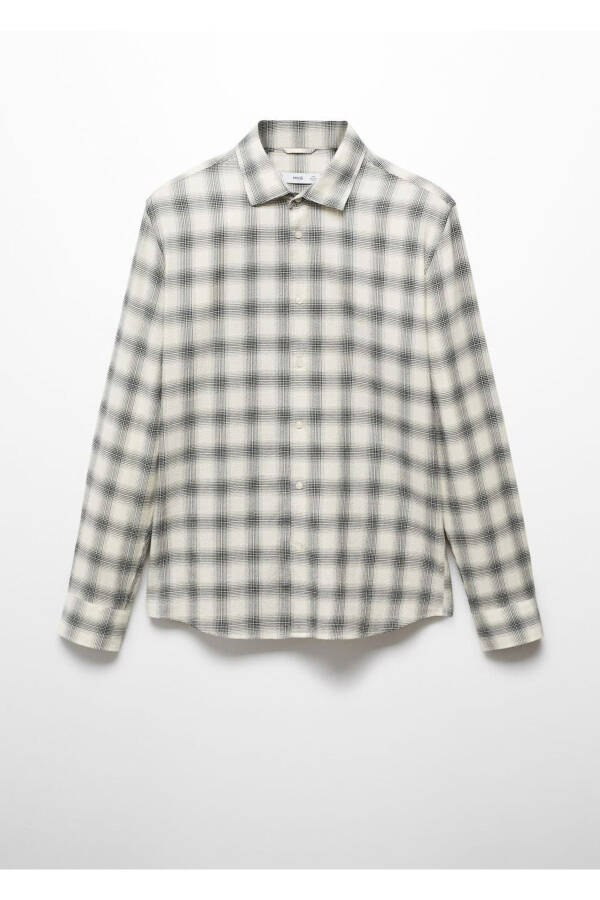Slim Fit Waffle Cotton Shirt - 3