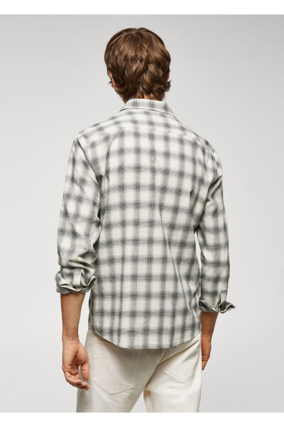 Slim Fit Waffle Cotton Shirt - 4