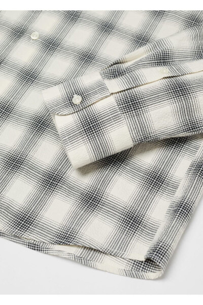 Slim Fit Waffle Cotton Shirt - 7