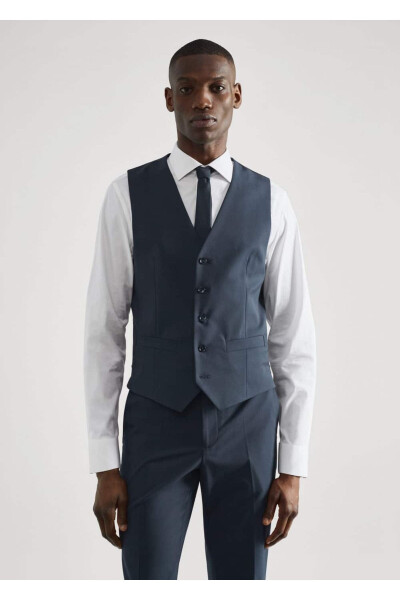 Slim Fit Waistcoat - MANGO MAN