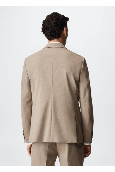 Slim Fit Wool Blazer Jacket - 4