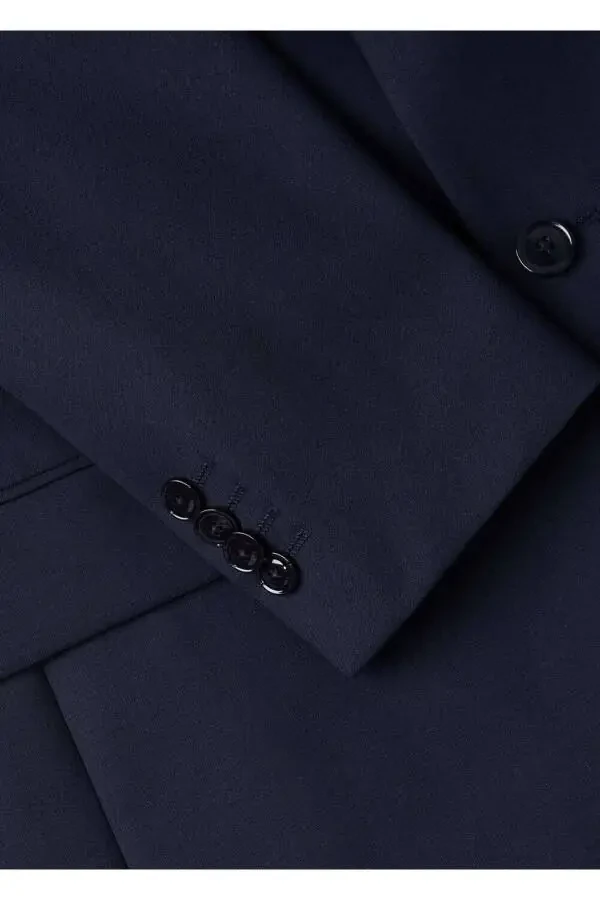 Slim Fit Wool Blazer Jacket - 8