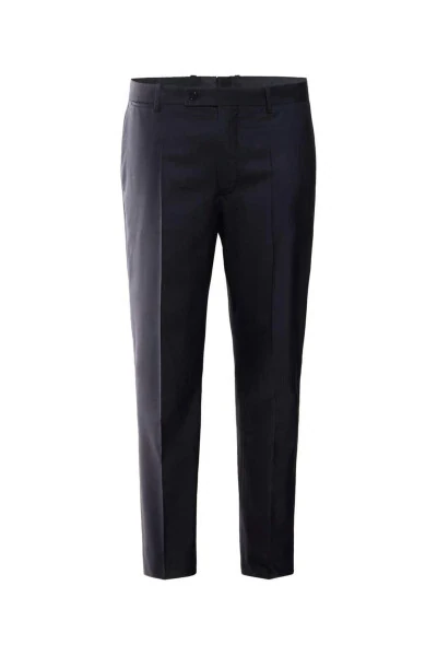 Slim-Fit Wool Fabric Pants - 3