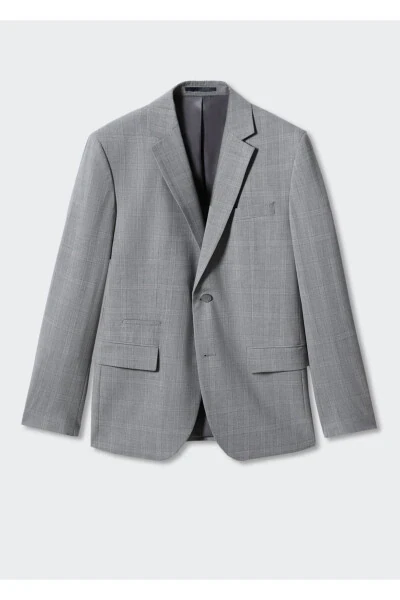 Slim Fit Wool Plaid Suit - 18