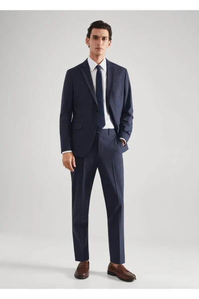 Slim Fit Wool Suit - MANGO MAN (1)