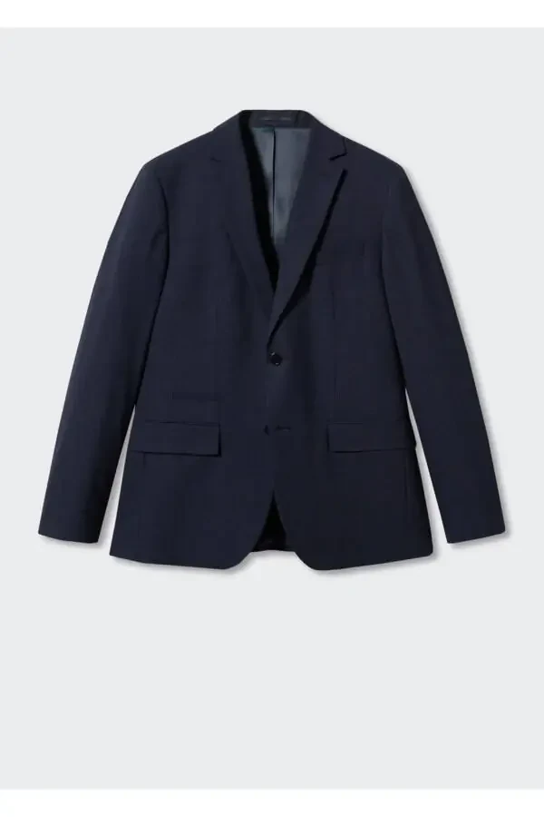 Slim Fit Wool Suit - 3