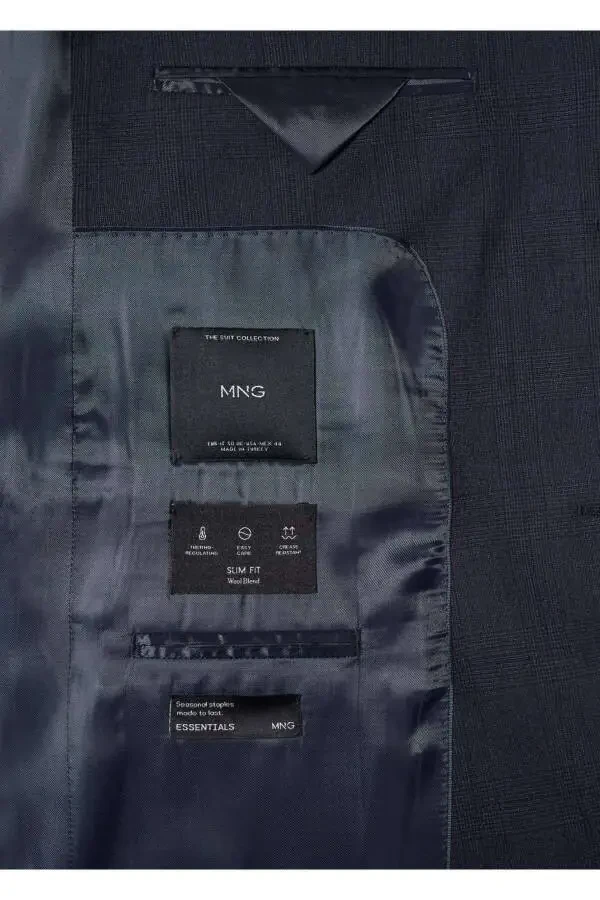 Slim Fit Wool Suit - 7