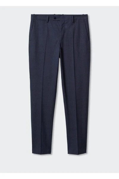 Slim Fit Wool Trousers - 3