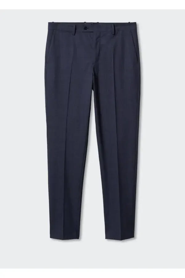 Slim Fit Wool Trousers - 3
