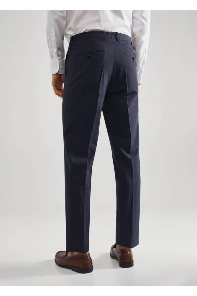 Slim Fit Wool Trousers - 4