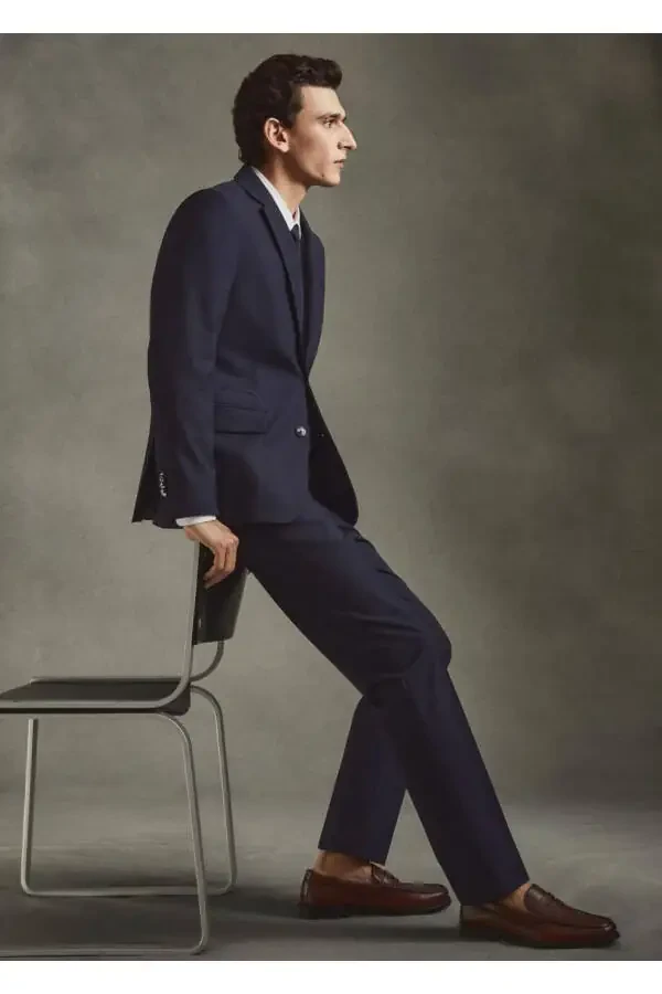 Slim Fit Wool Trousers - 5