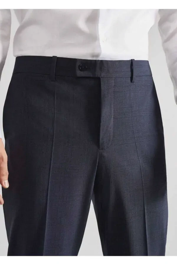 Slim Fit Wool Trousers - 8