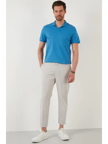 Slim Fit Хлопковая Футболка-поло 5902141-Mavi - 6