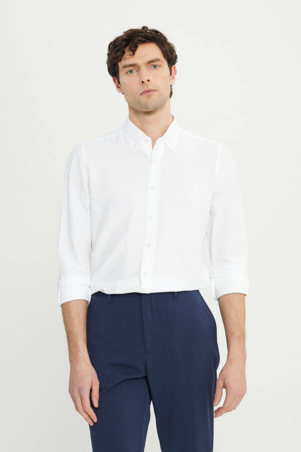 Slim Fit зауженный крой эластичный пояс боковые карманы эластичный Cas - 1