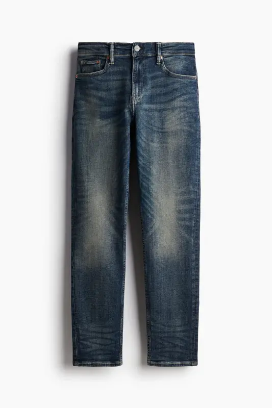 Slim Jeans-Koyu kot mavisi - 2