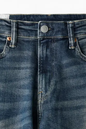 Slim Jeans-Koyu kot mavisi - 6