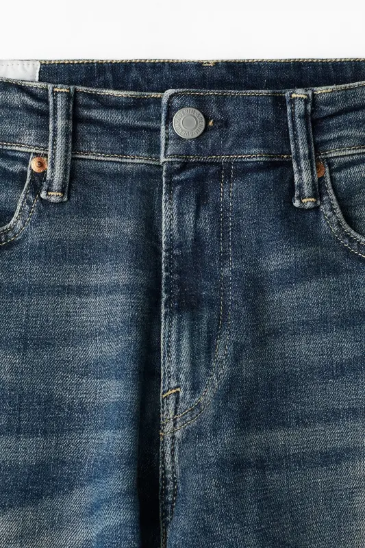 Slim Jeans-Koyu kot mavisi - 6