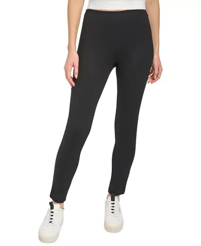 Slim Leg Pull On Ponte Ankle Pant - DKNY