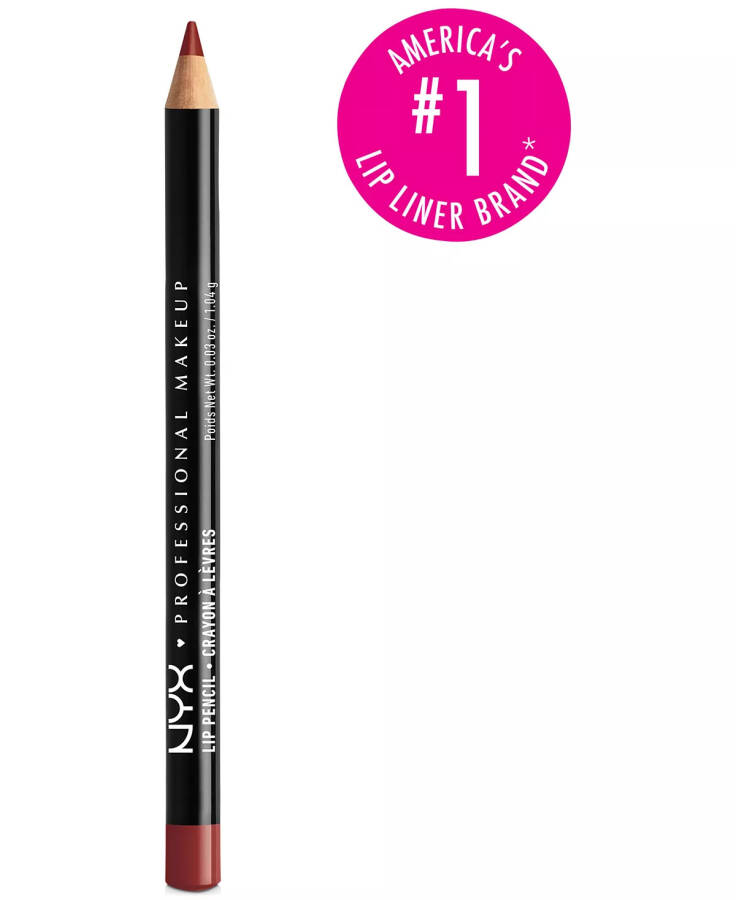 Slim Lip Pencil Creamy Long-Lasting Lip Liner Auburn - 1