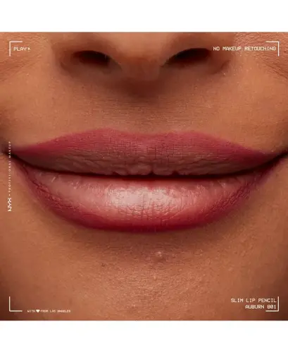 Slim Lip Pencil Creamy Long-Lasting Lip Liner - Auburn - 8