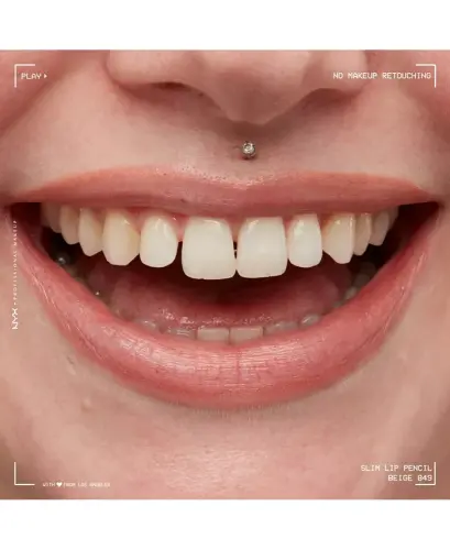 Slim Lip Pencil Creamy Long-Lasting Lip Liner-Beige - 8