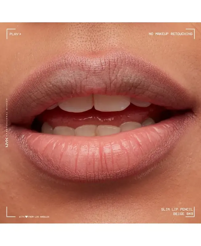 Slim Lip Pencil Creamy Long-Lasting Lip Liner-Beige - 9