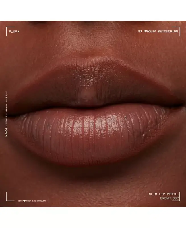 Slim Lip Pencil Creamy Long-Lasting Lip Liner-Brown - 9