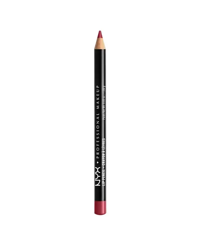 Slim Lip Pencil Creamy Long-Lasting Lip Liner-Burgundy - 2