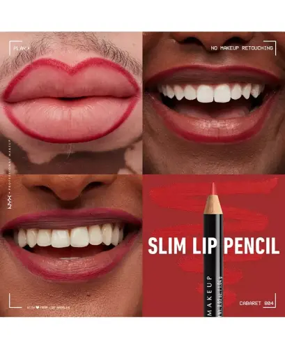 Slim Lip Pencil Creamy Long-Lasting Lip Liner - Cabaret - 4