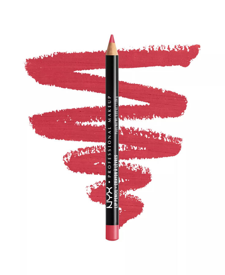 Slim Lip Pencil Creamy Long-Lasting Lip Liner Cherry Red - 10